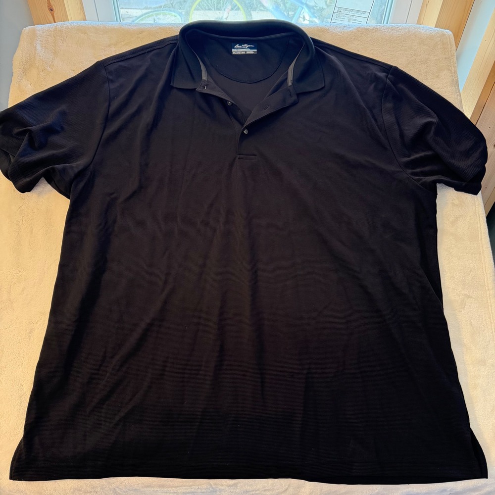 Ben Hogan Performance Mens 3XL Black Polo Shirt Short Sleeve Golf Top WT4838